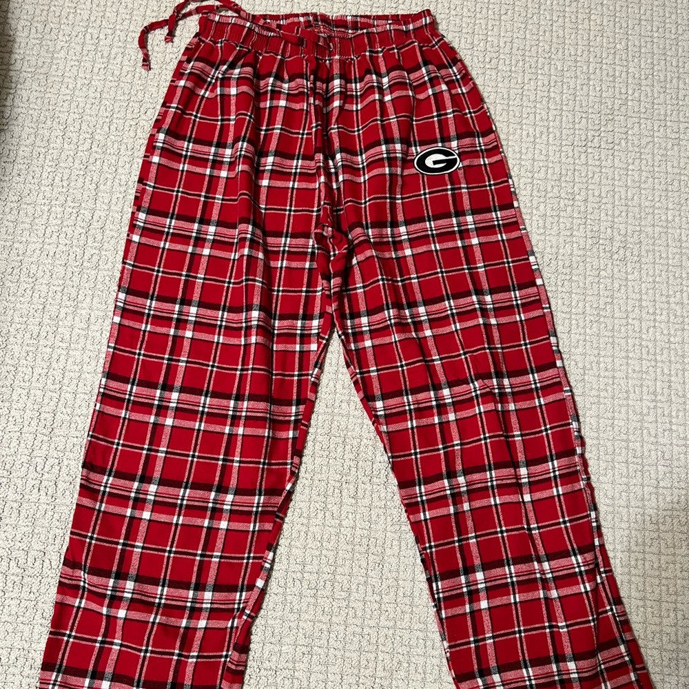 UGA flannel pajama pants